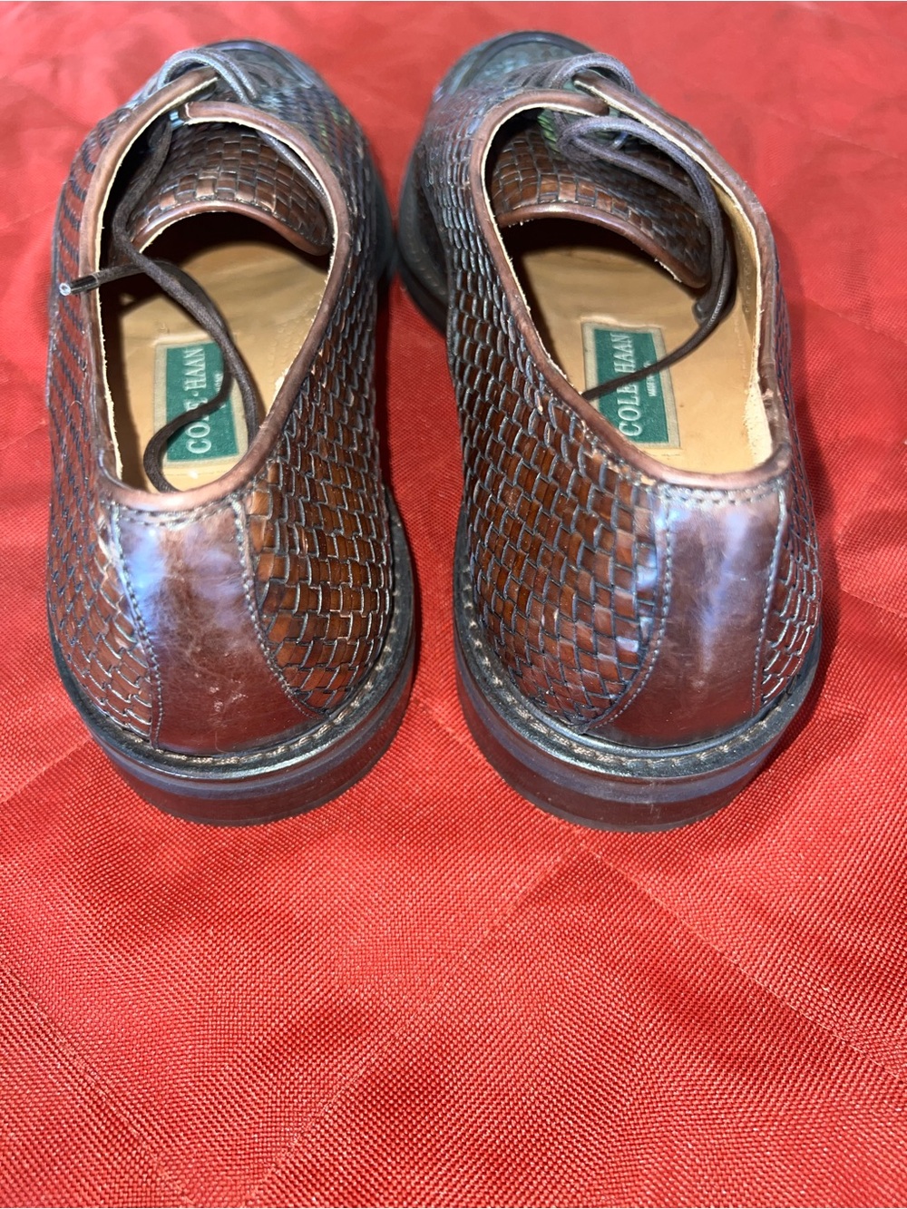 Men's Cole Haan Woven Btown Leather Dress Shoes - Picture 5 of 9
